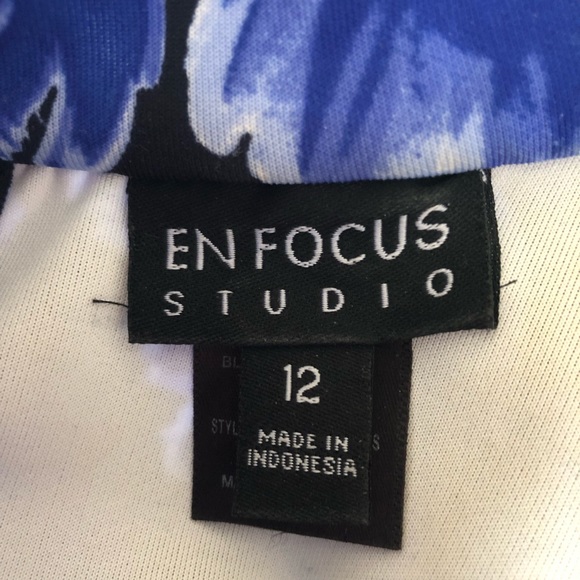 EnFocus Studio Mock Turtle Neck Sleeveless Dress - Size 12 - Picture 3 of 8